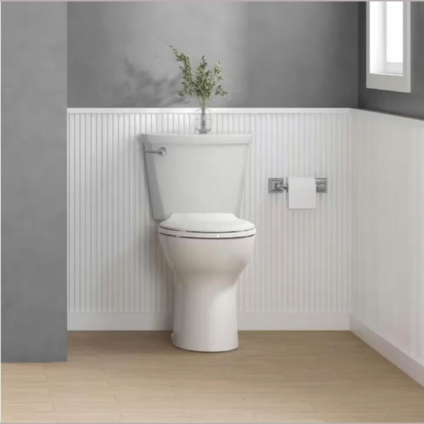 Cadet 12 in. Antimicrobial 2-Piece 1.28 GPF Single Flush Chair Height Elongated Toilet with Slow Close Seat in White